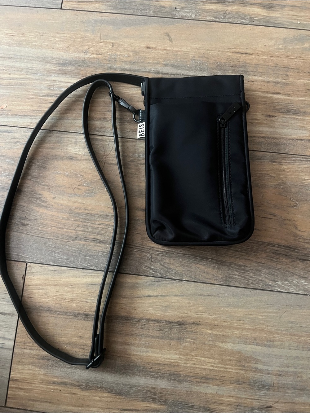 BEIS The ID Black Crossbody Phone and iD Pouch